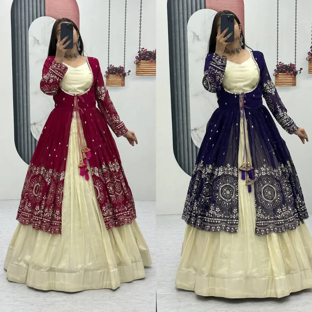 BUMPER Lehenga (Blue, S)